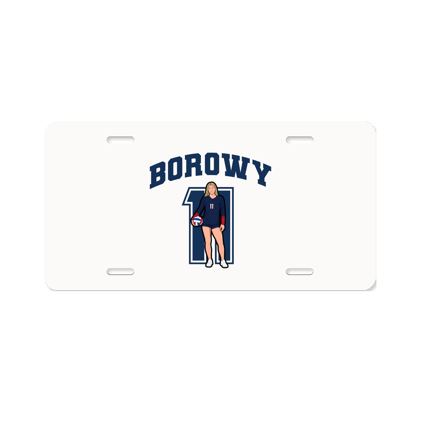 License Plate — Number in Classic