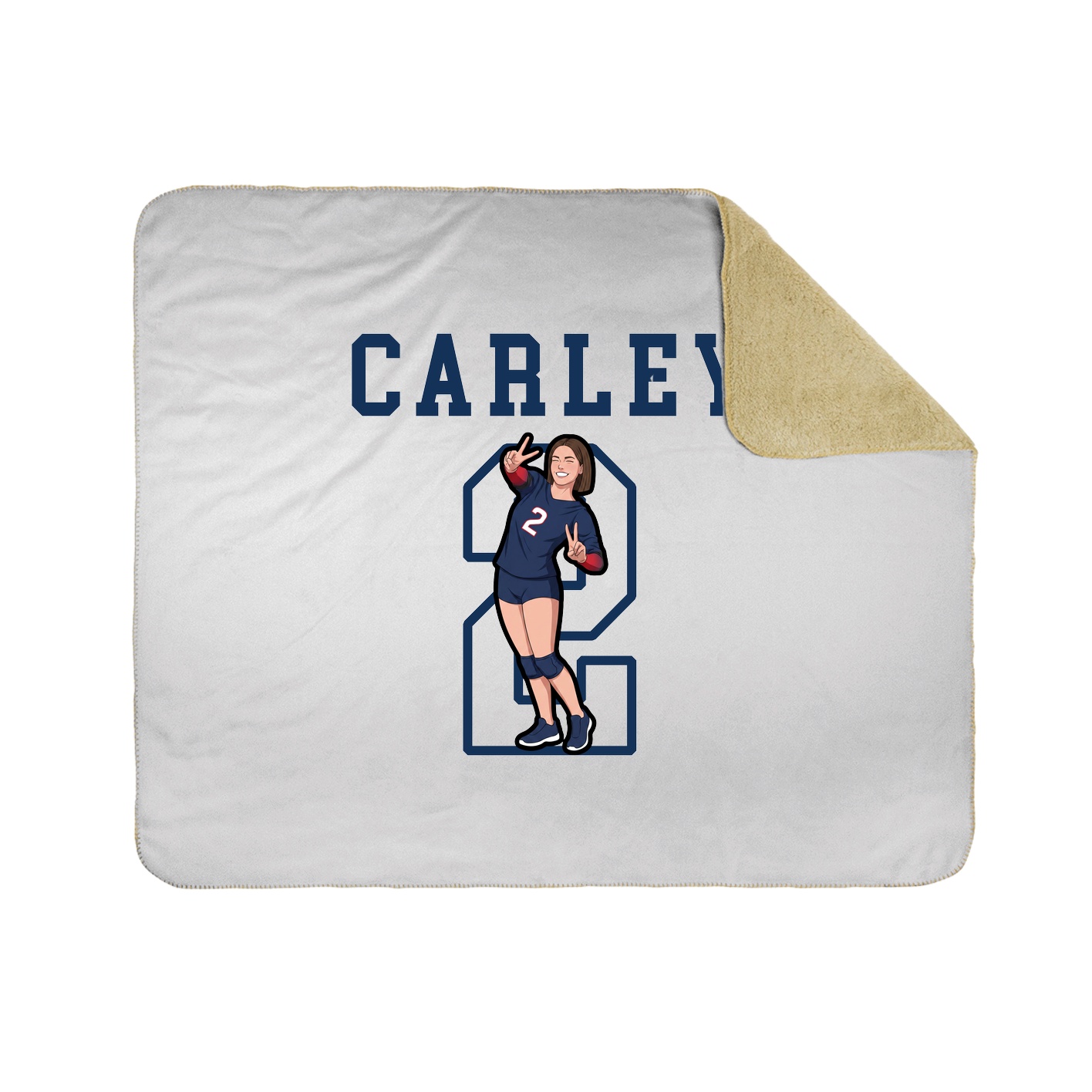 Throw Blanket — Shirsey in White