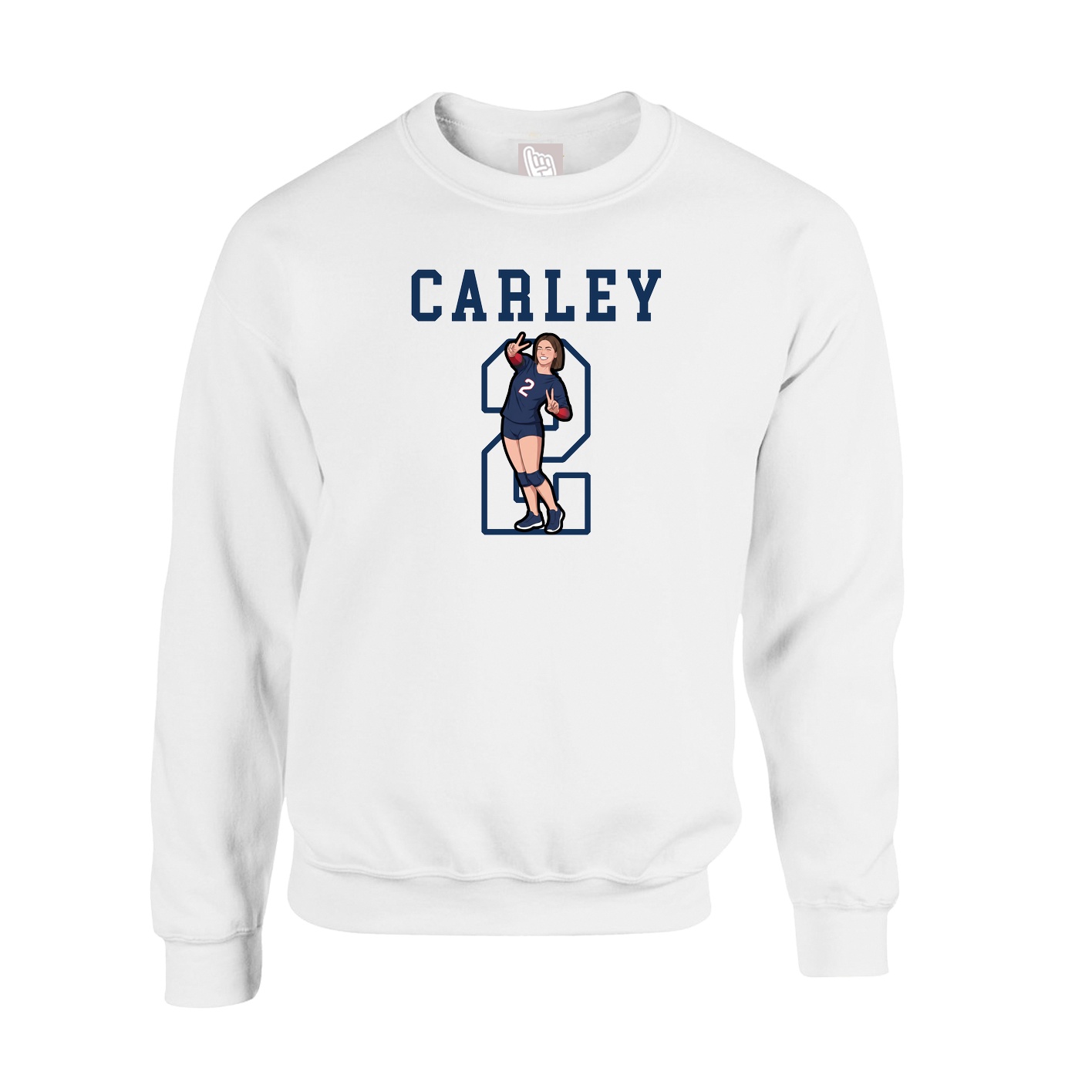 Fleece Crew — Shirsey in White