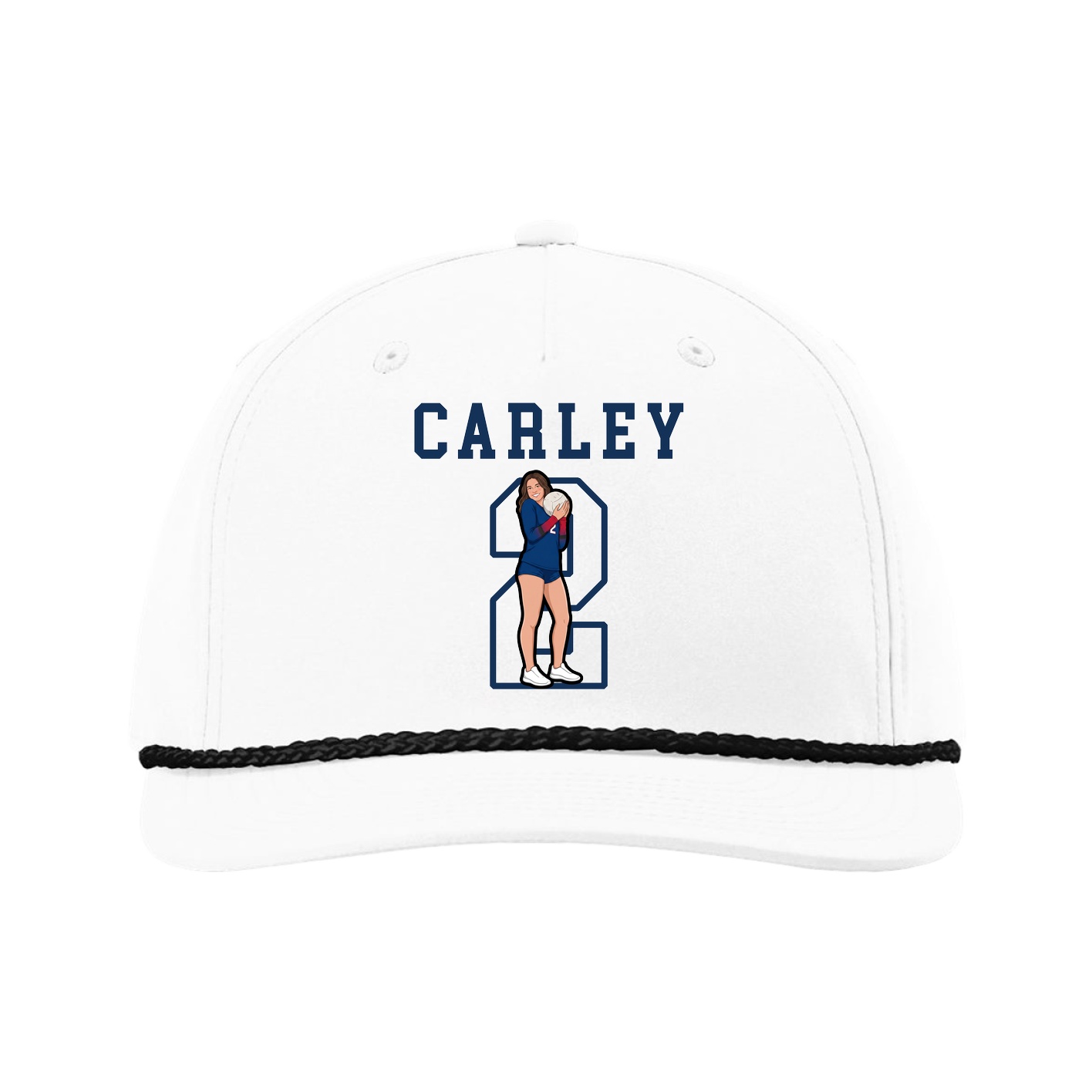 Five-Panel Classic Rope Cap — Shirsey in White