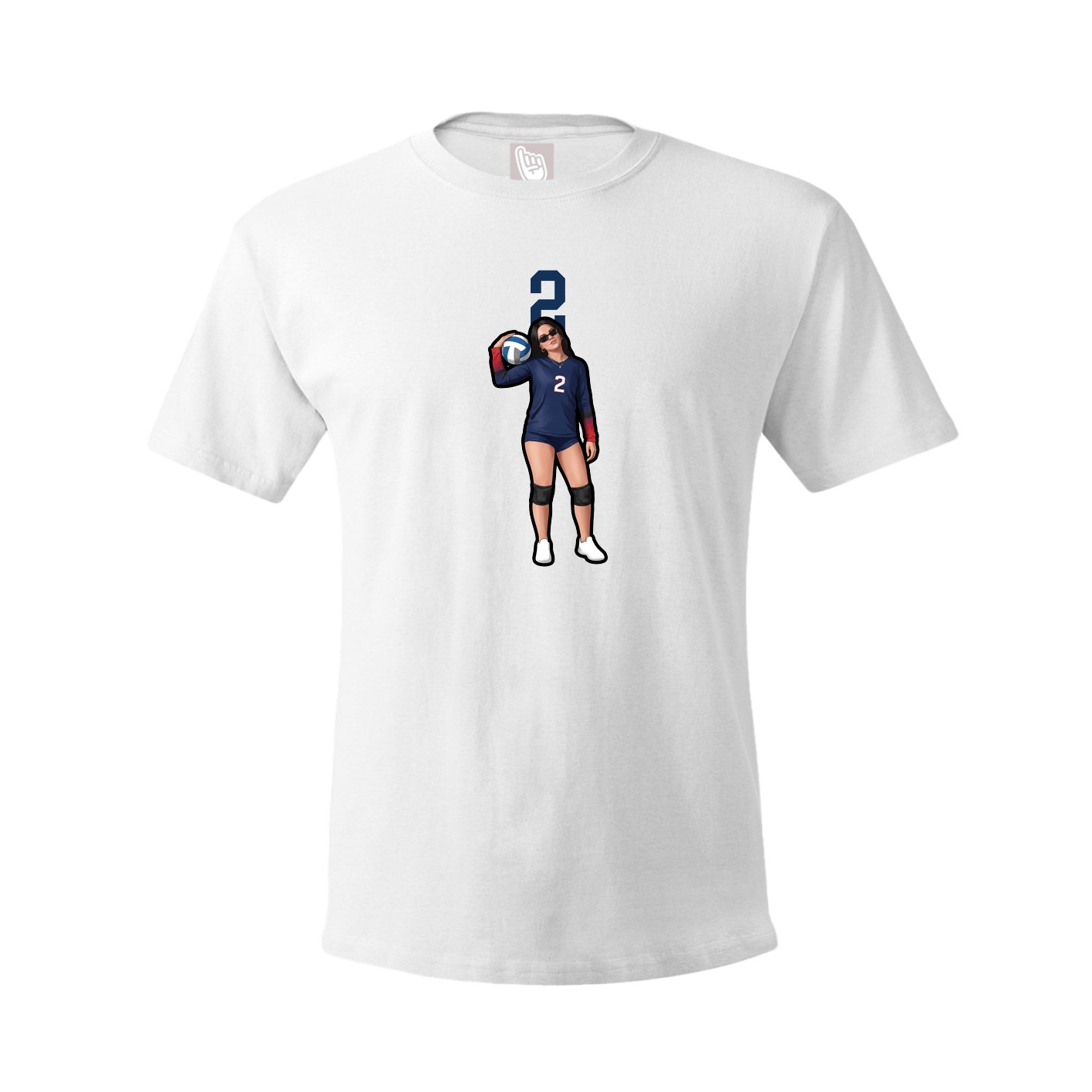 Tee — Number Top in White