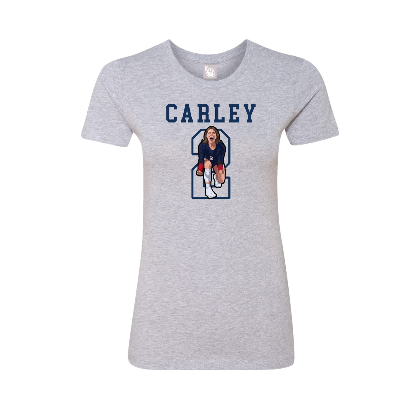 Fitted Women's Tee — Shirsey in Grey