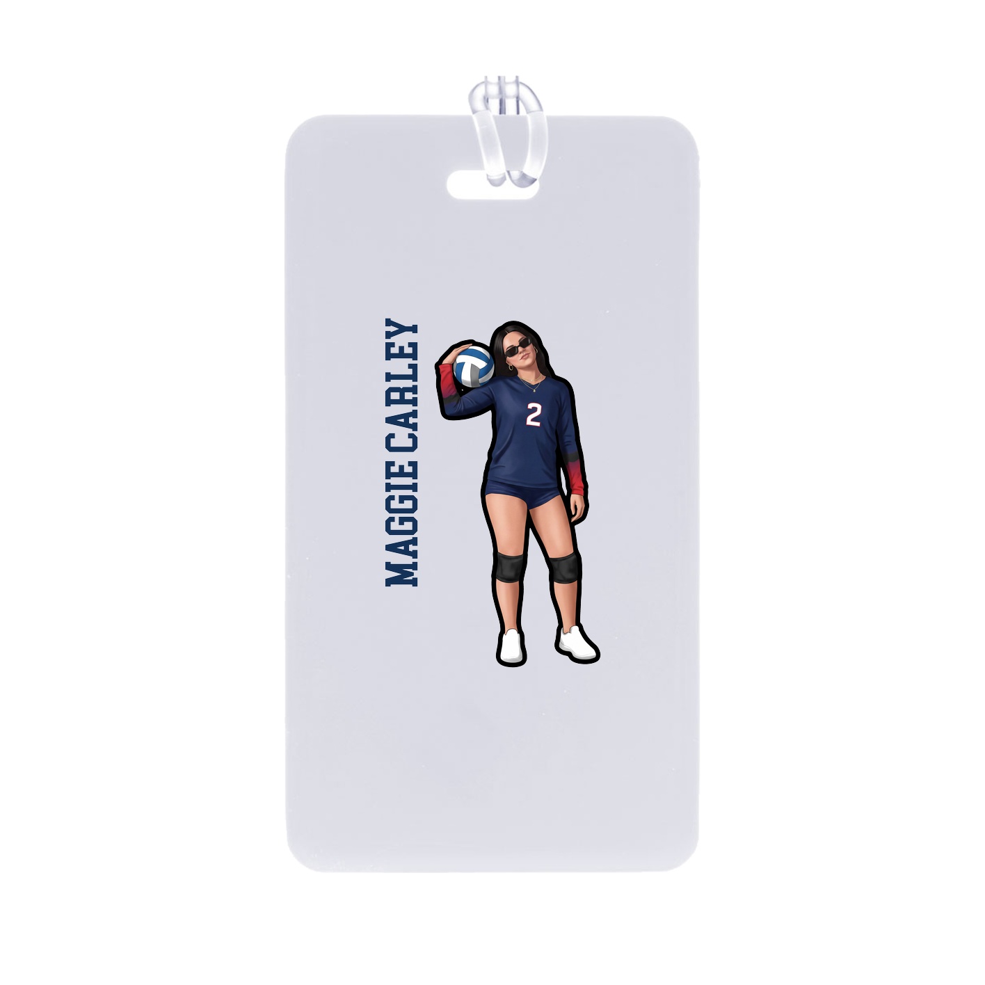 Bag Tag — Name Vertical in Classic