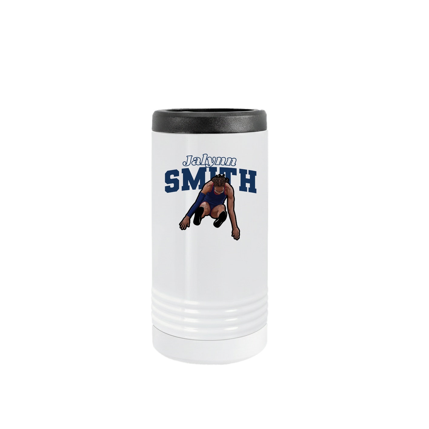 Slim Beverage Holder — Name Arch in White