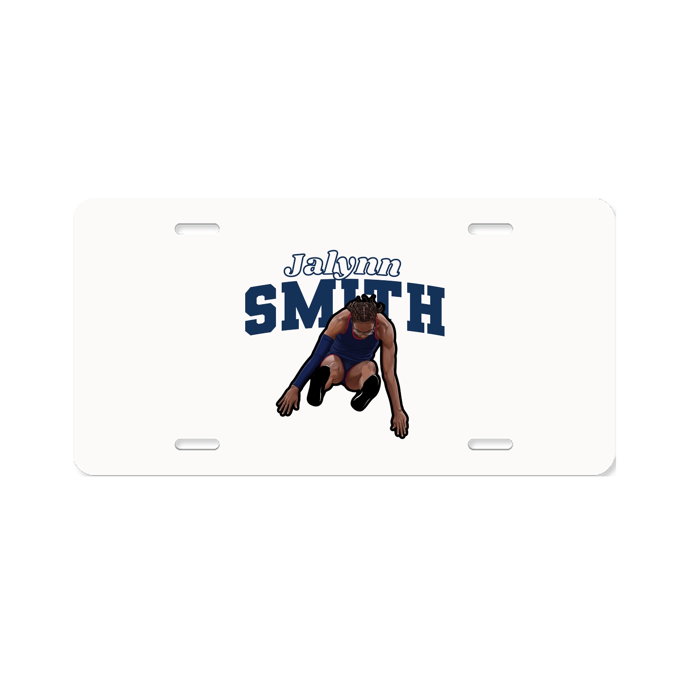 License Plate — Name Arch in Classic