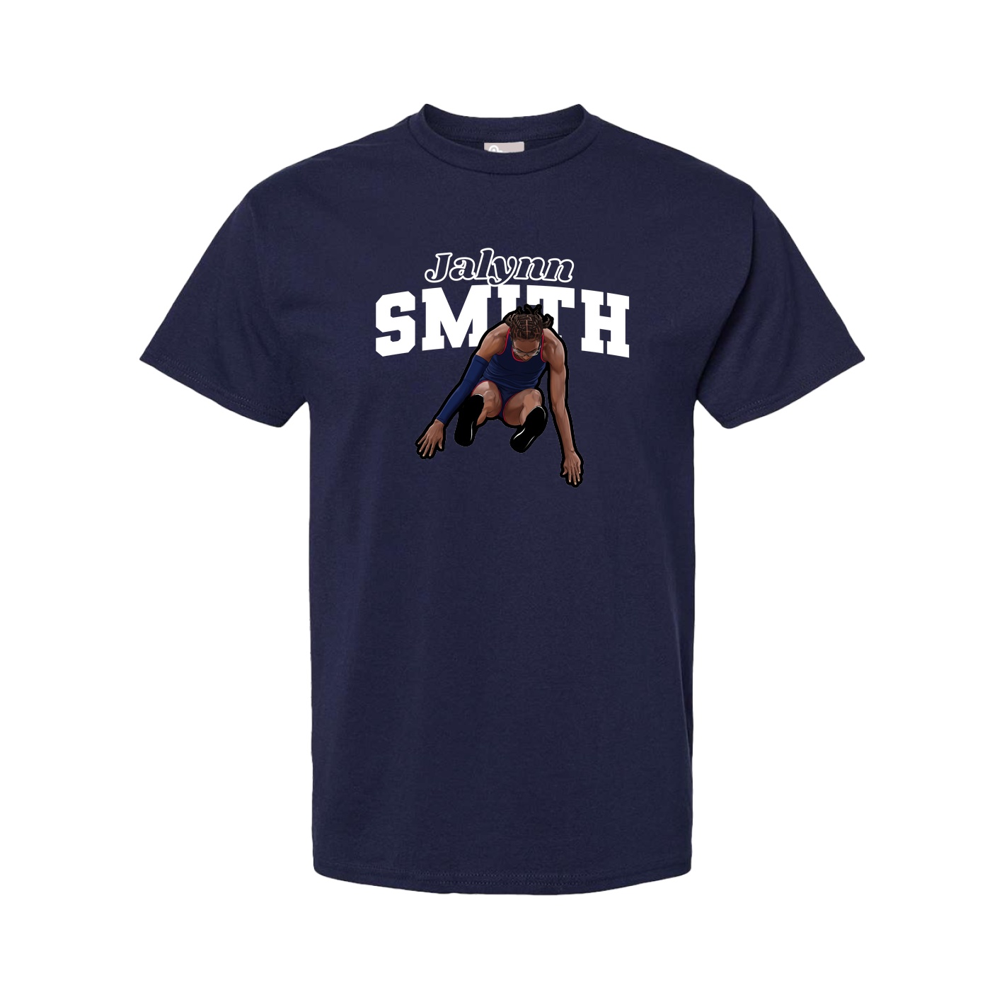 Youth Tee — Name Arch in Navy