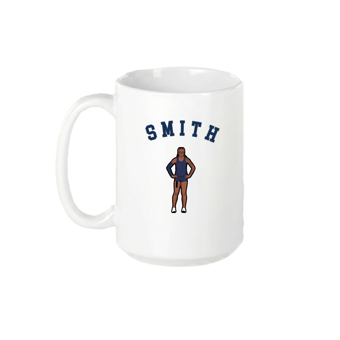 15oz Coffee Mug — Shirsey Arch in White