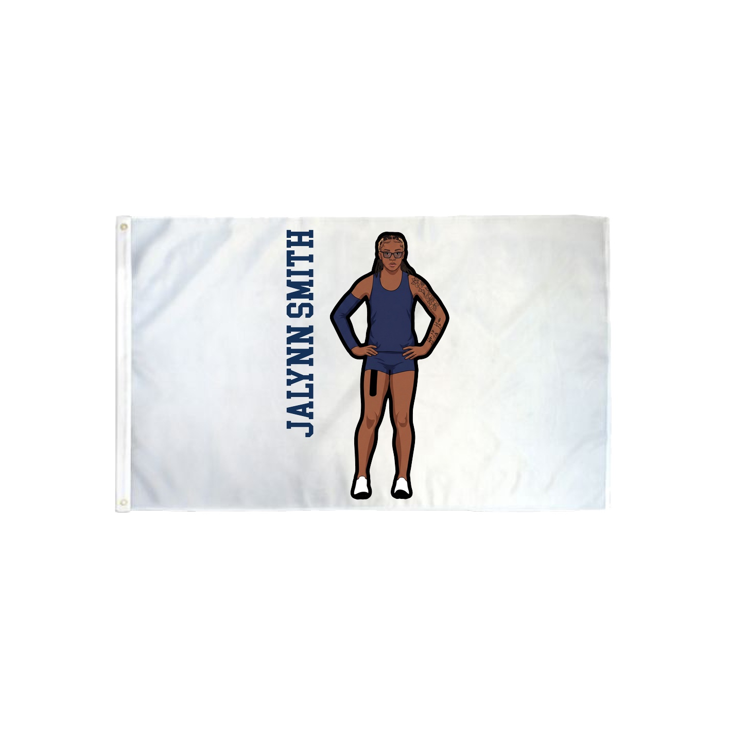 3x5 Flag — Name Vertical in Classic