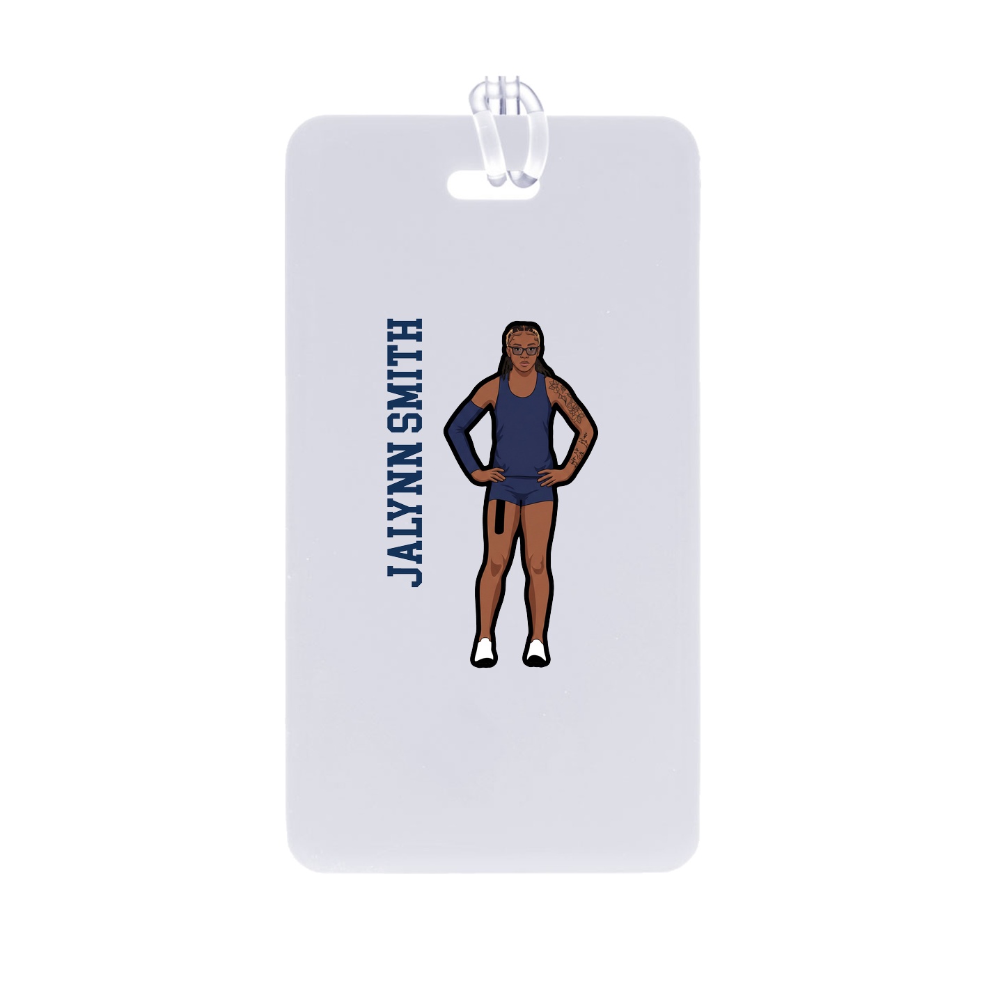 Bag Tag — Name Vertical in Classic