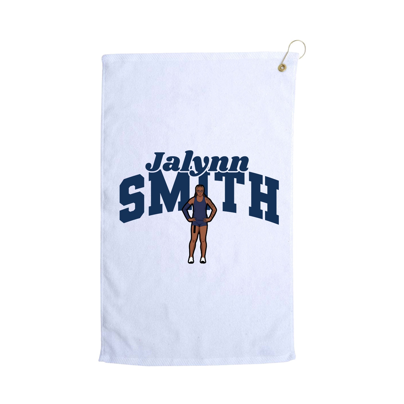 Golf Towel — Signature Arch in White