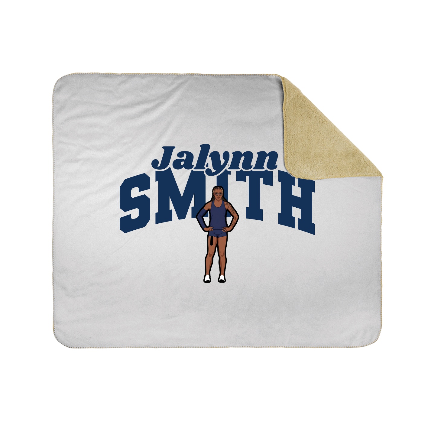 Throw Blanket — Signature Arch in White