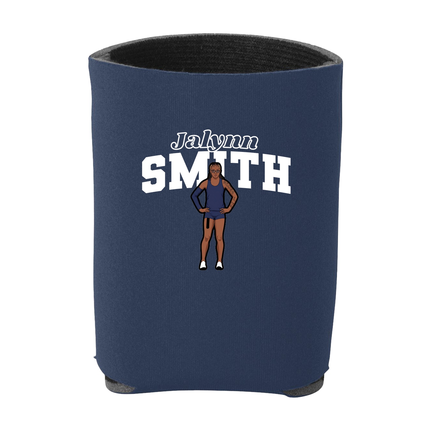 Can Holder — Name Arch in Navy