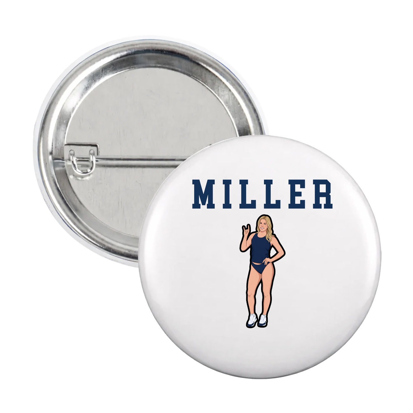 Game Day Button — Shirsey in White
