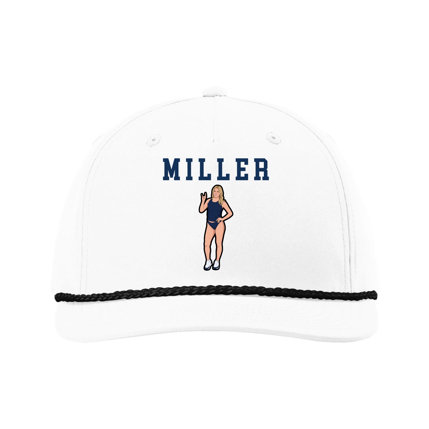 Five-Panel Classic Rope Cap — Shirsey in White