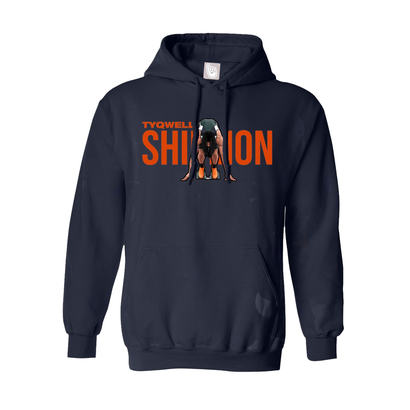 Youth Hoodie — Player Name in Navy