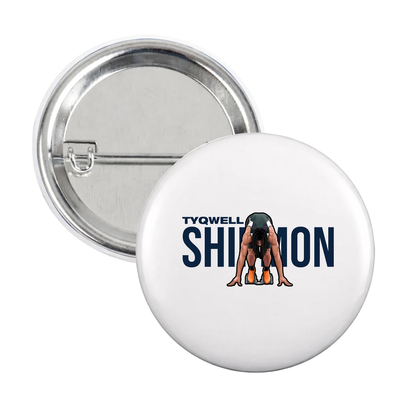 Game Day Button — Player Name in White