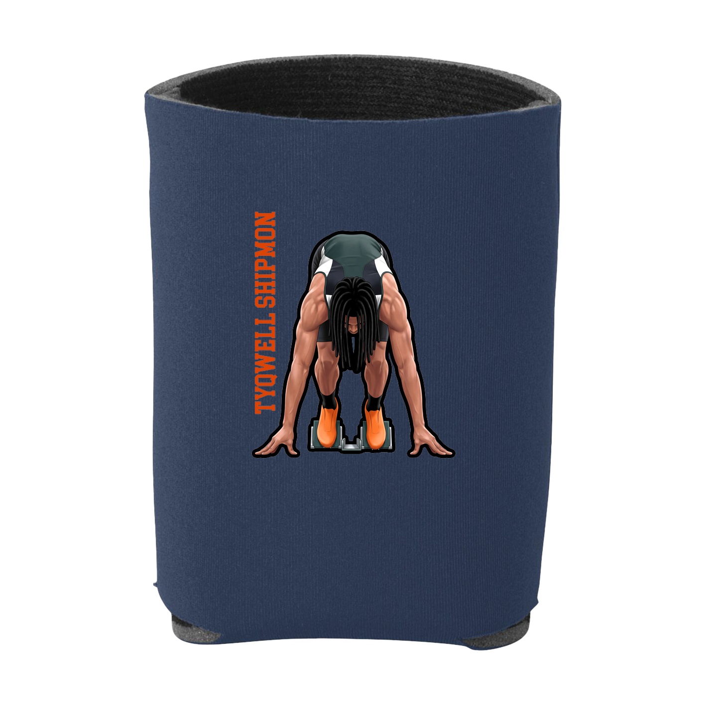 Can Holder — Name Vertical in Navy