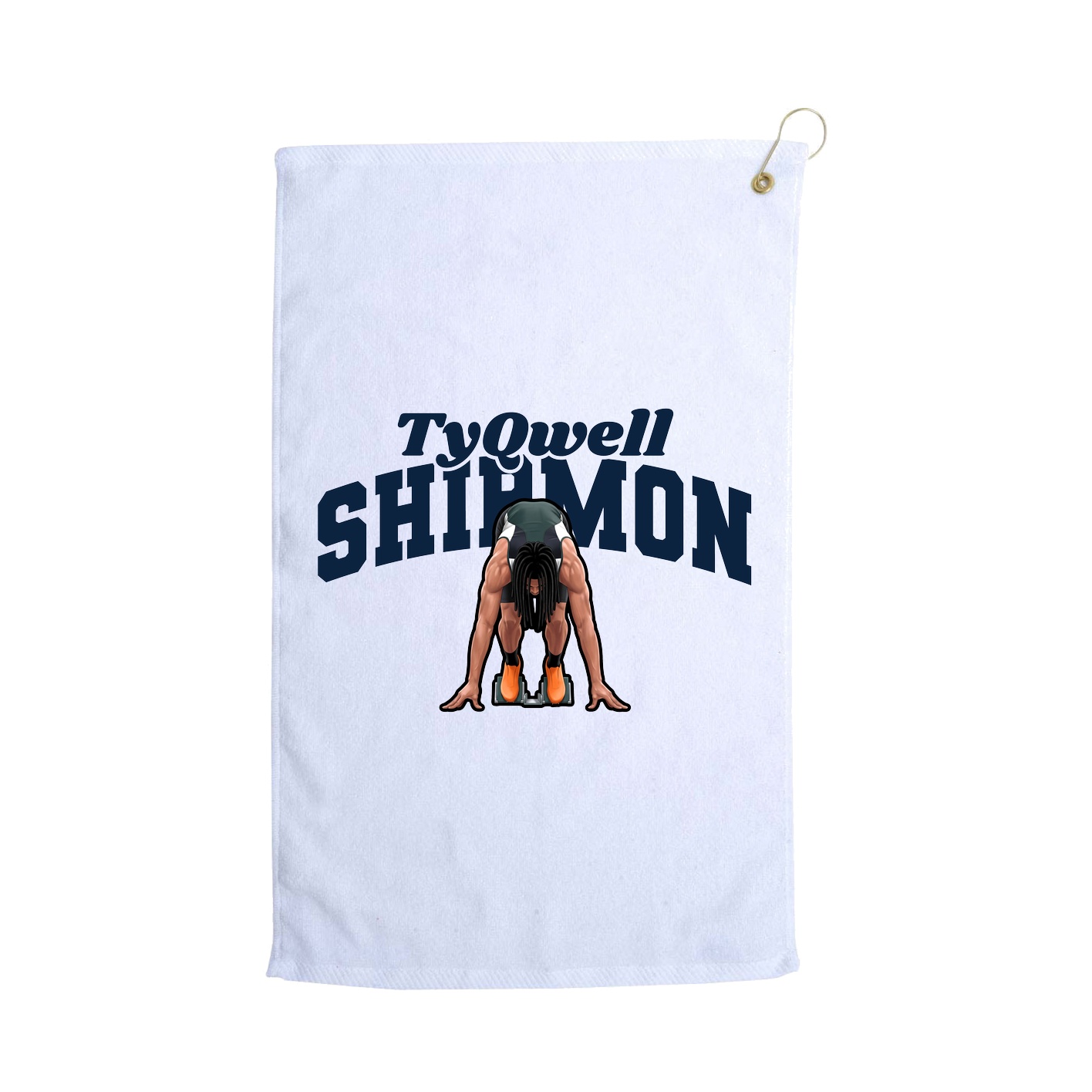 Golf Towel — Signature Arch in White