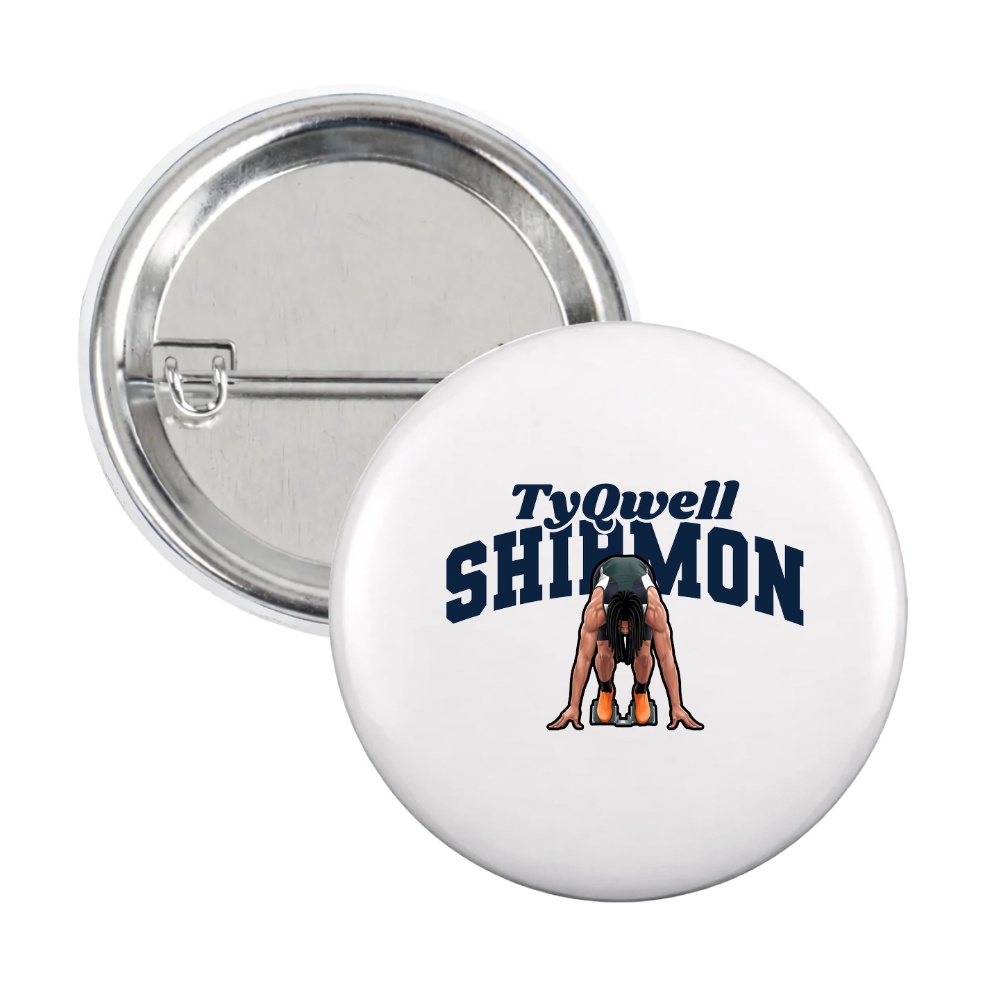 Game Day Button — Signature Arch in White