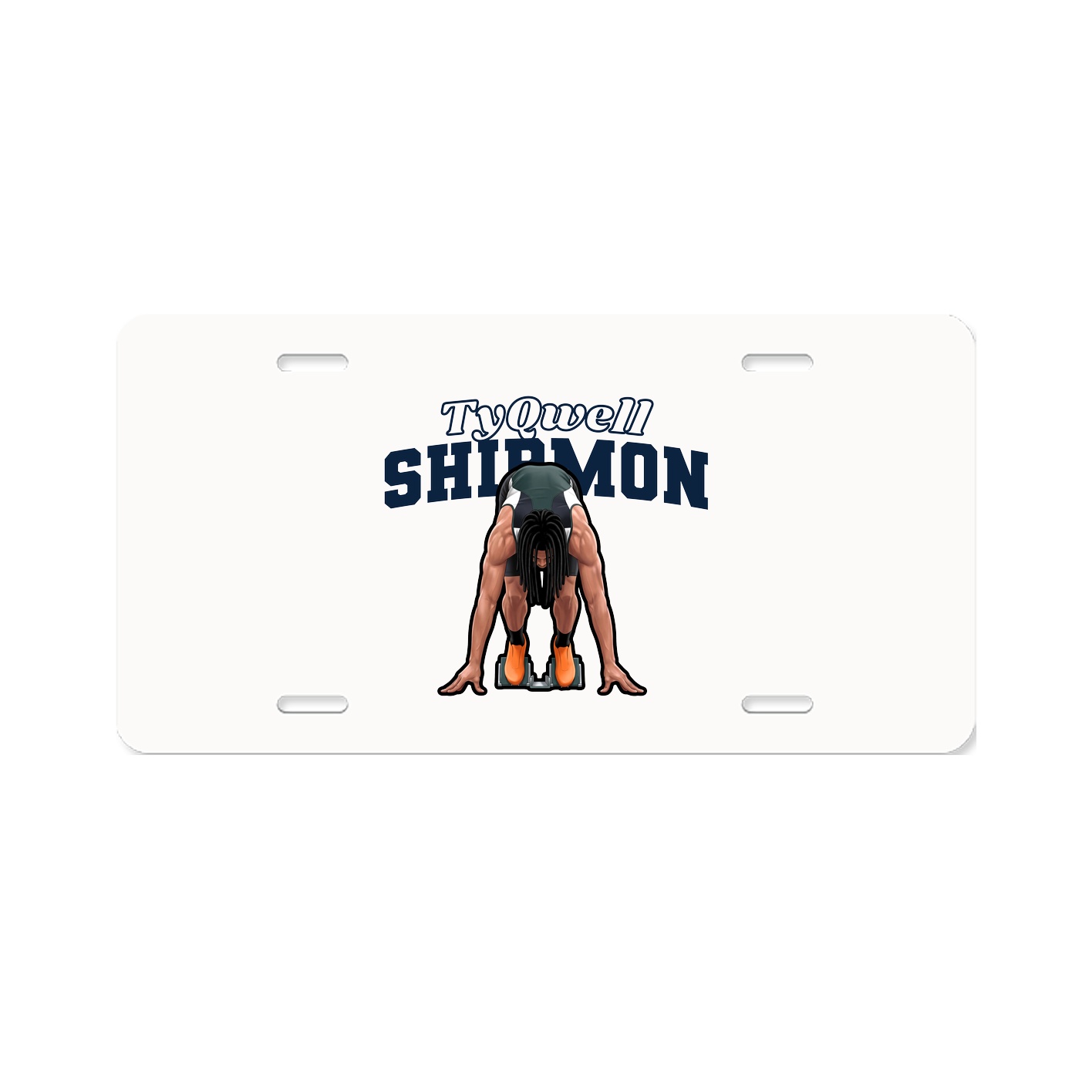 License Plate — Name Arch in Classic