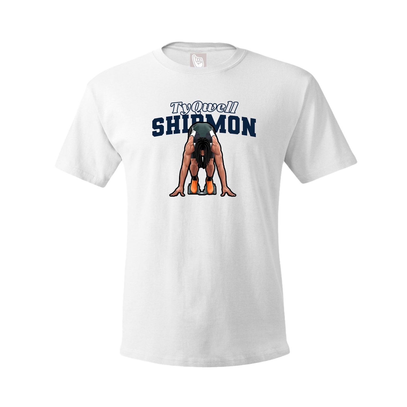 Tee — Name Arch in White