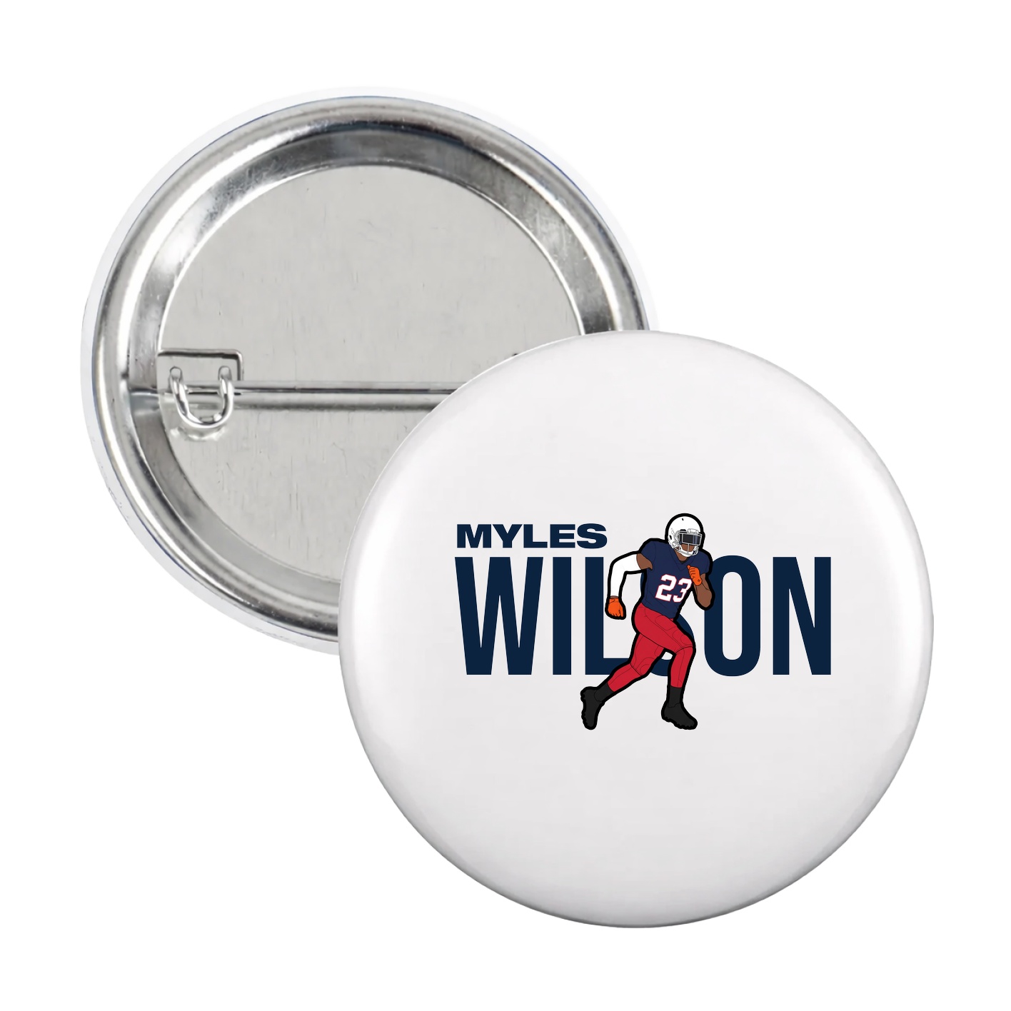 Game Day Button — Player Name in White
