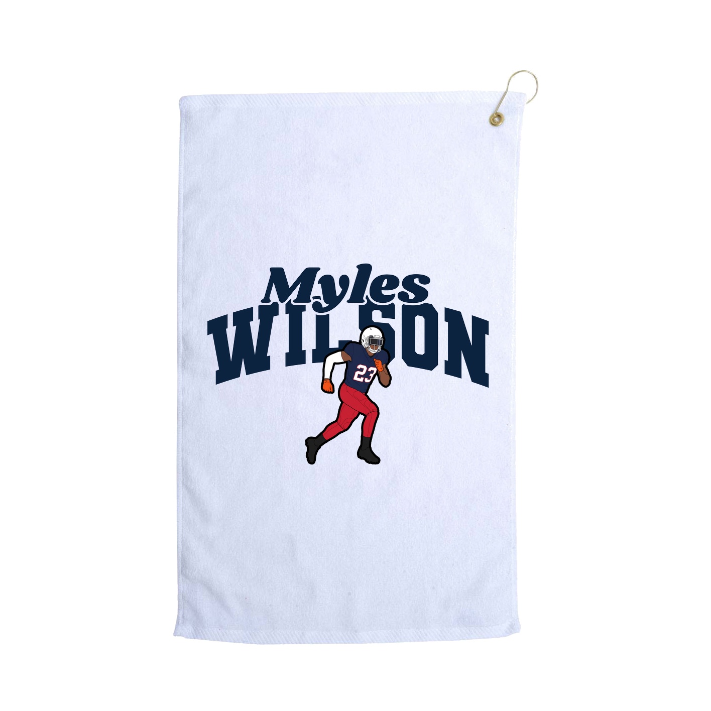 Golf Towel — Signature Arch in White