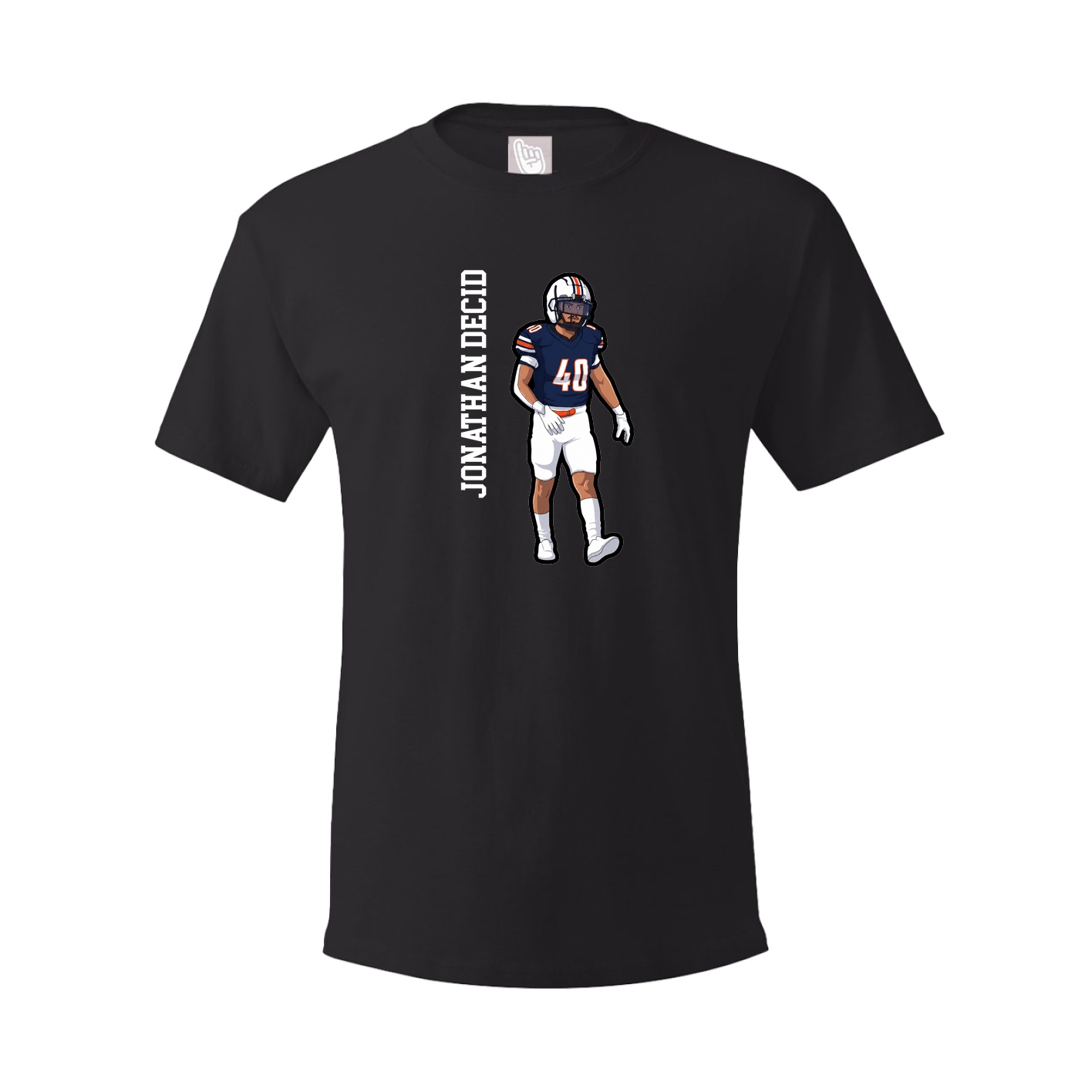 Tee — Name Vertical in Black