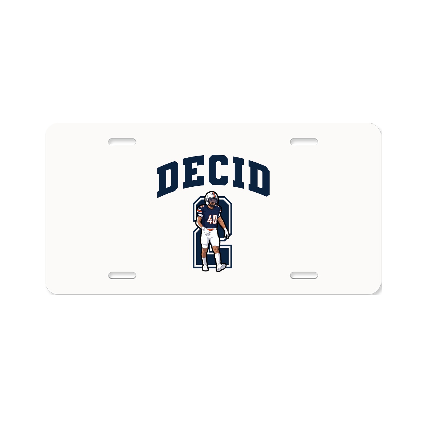 License Plate — Number in Classic
