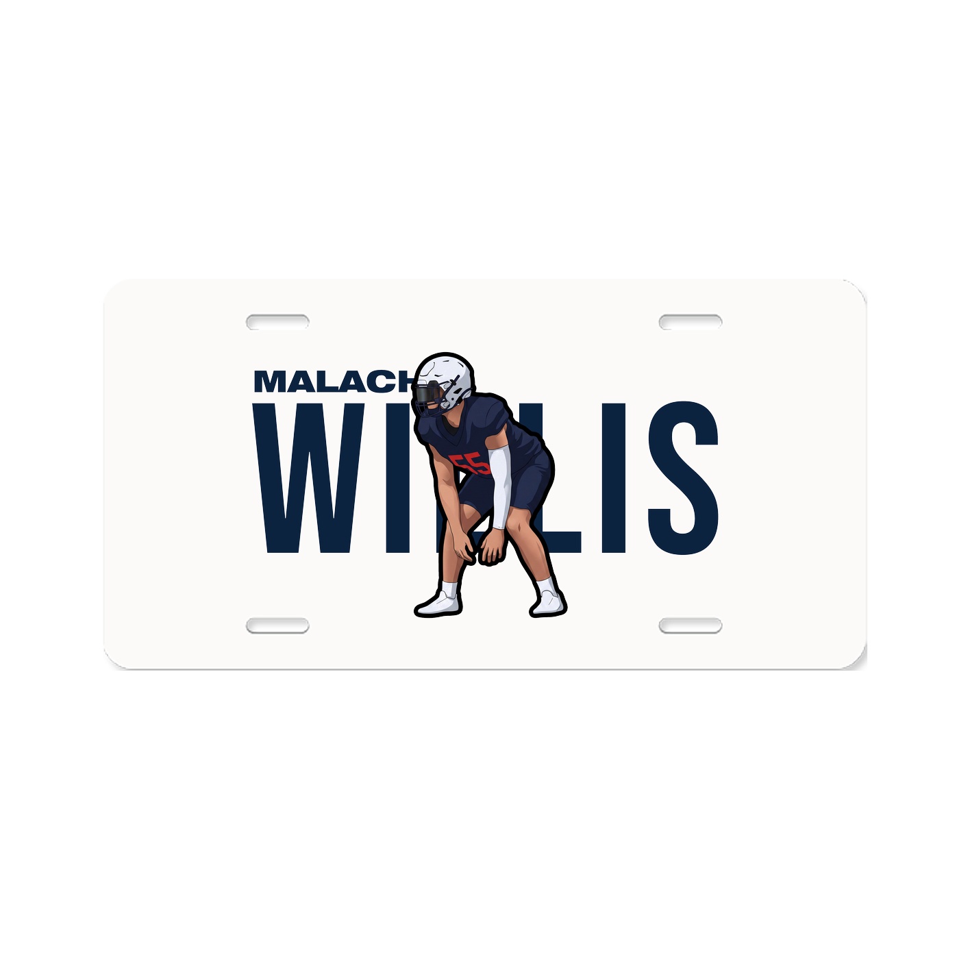 License Plate — Player Name in Classic
