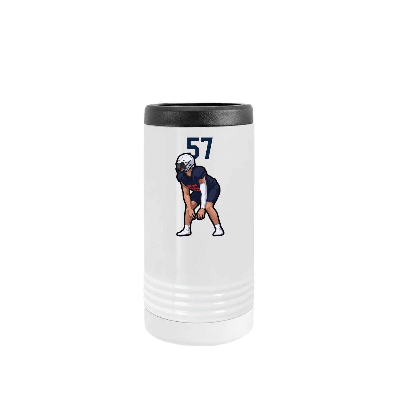 Slim Beverage Holder — Number Top in White