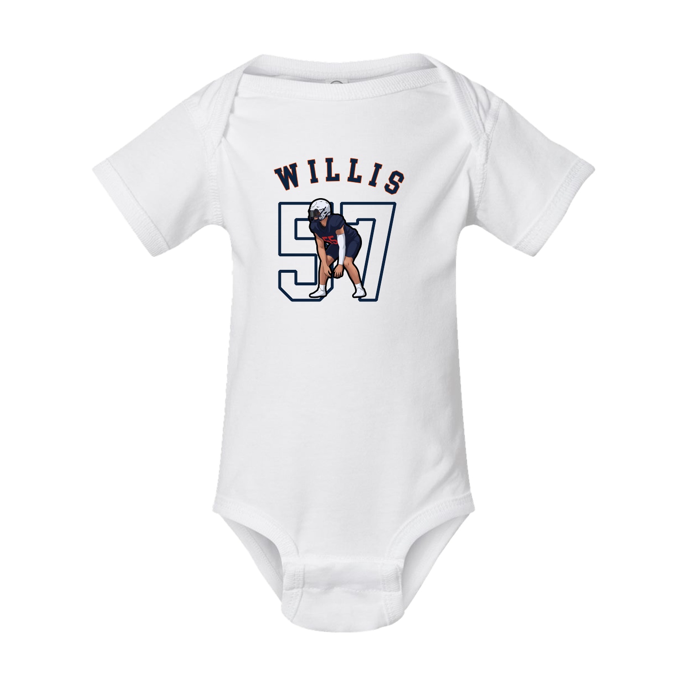 Baby Onesie — Shirsey Arch in White