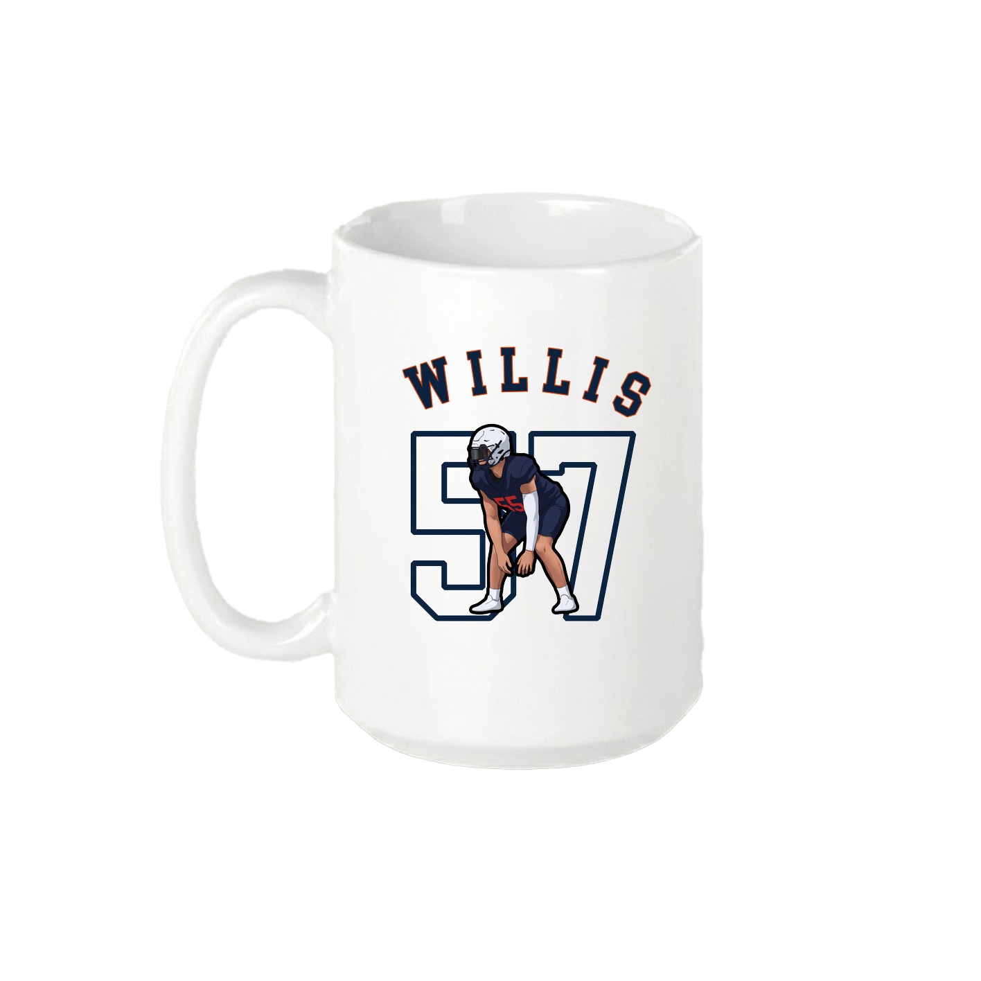 15oz Coffee Mug — Shirsey Arch in White