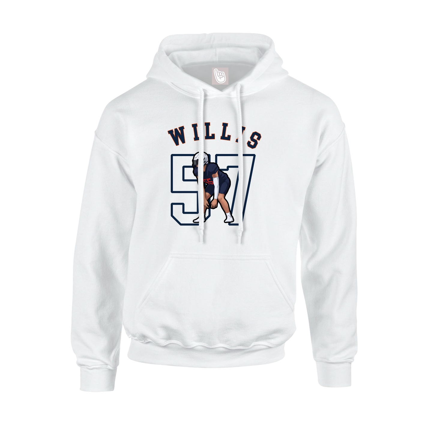 Youth Hoodie — Shirsey Arch in White