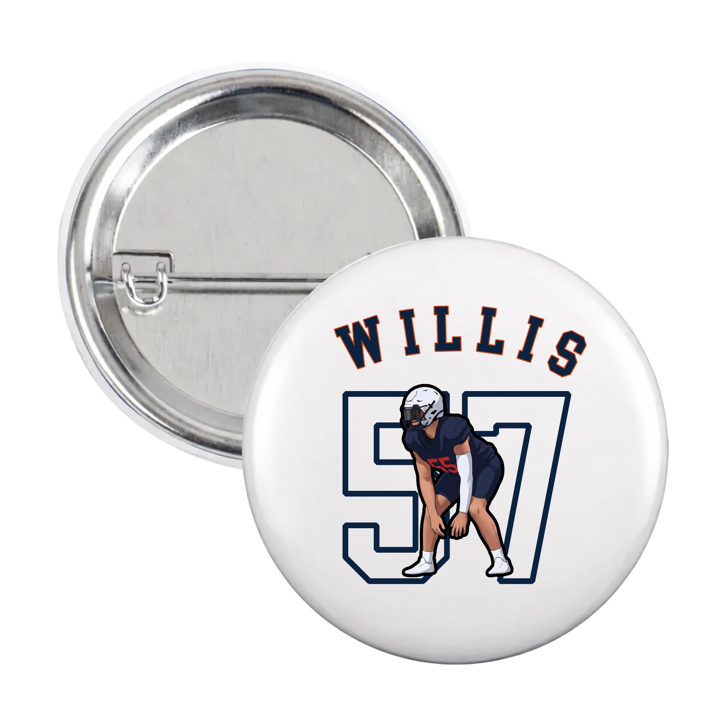 Game Day Button — Shirsey Arch in White