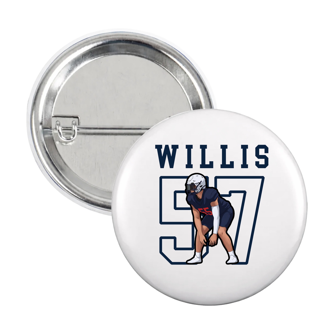 Game Day Button — Shirsey in White