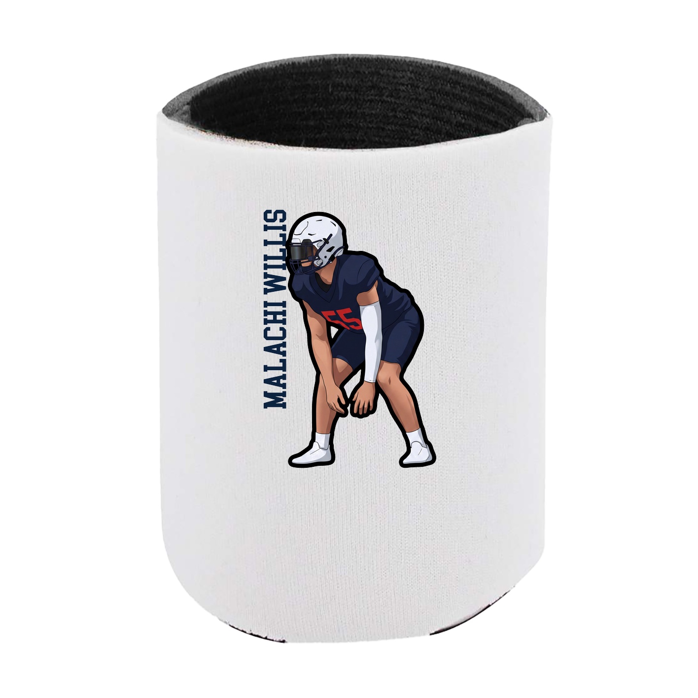 Can Holder — Name Vertical in White