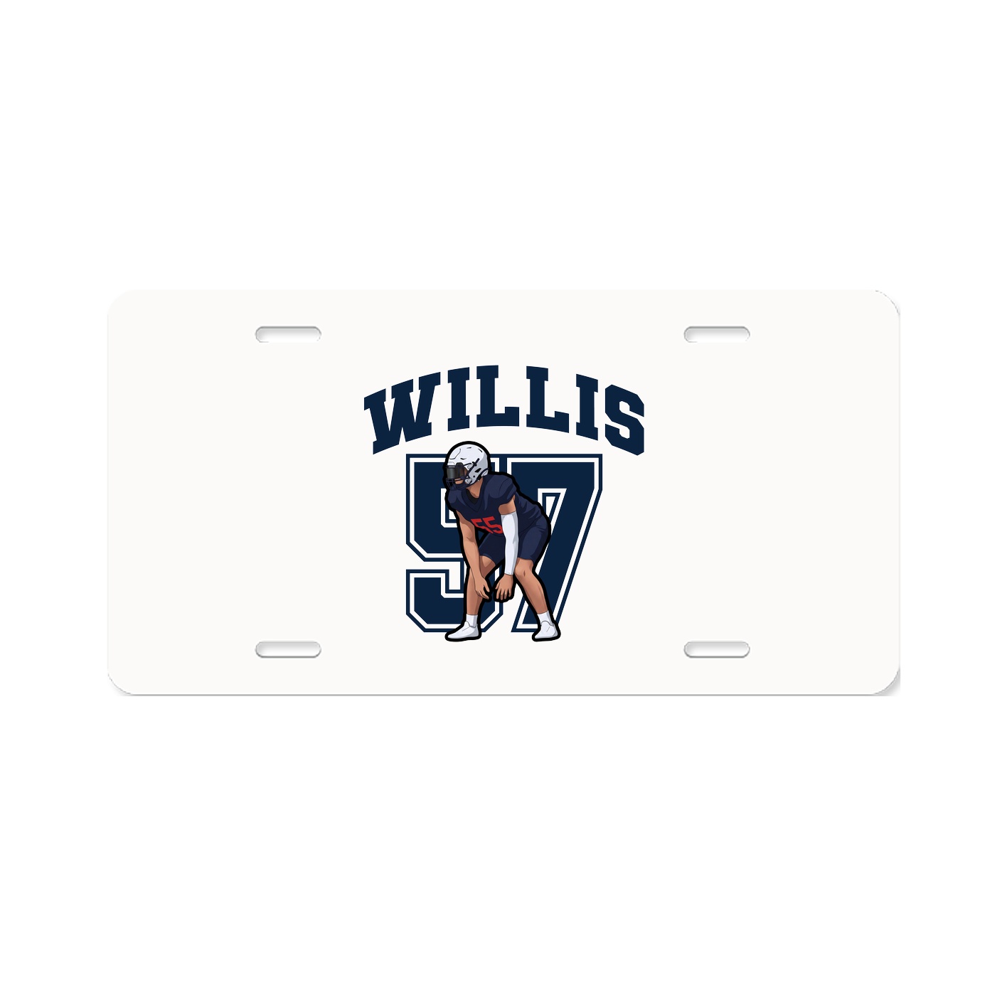License Plate — Number in Classic