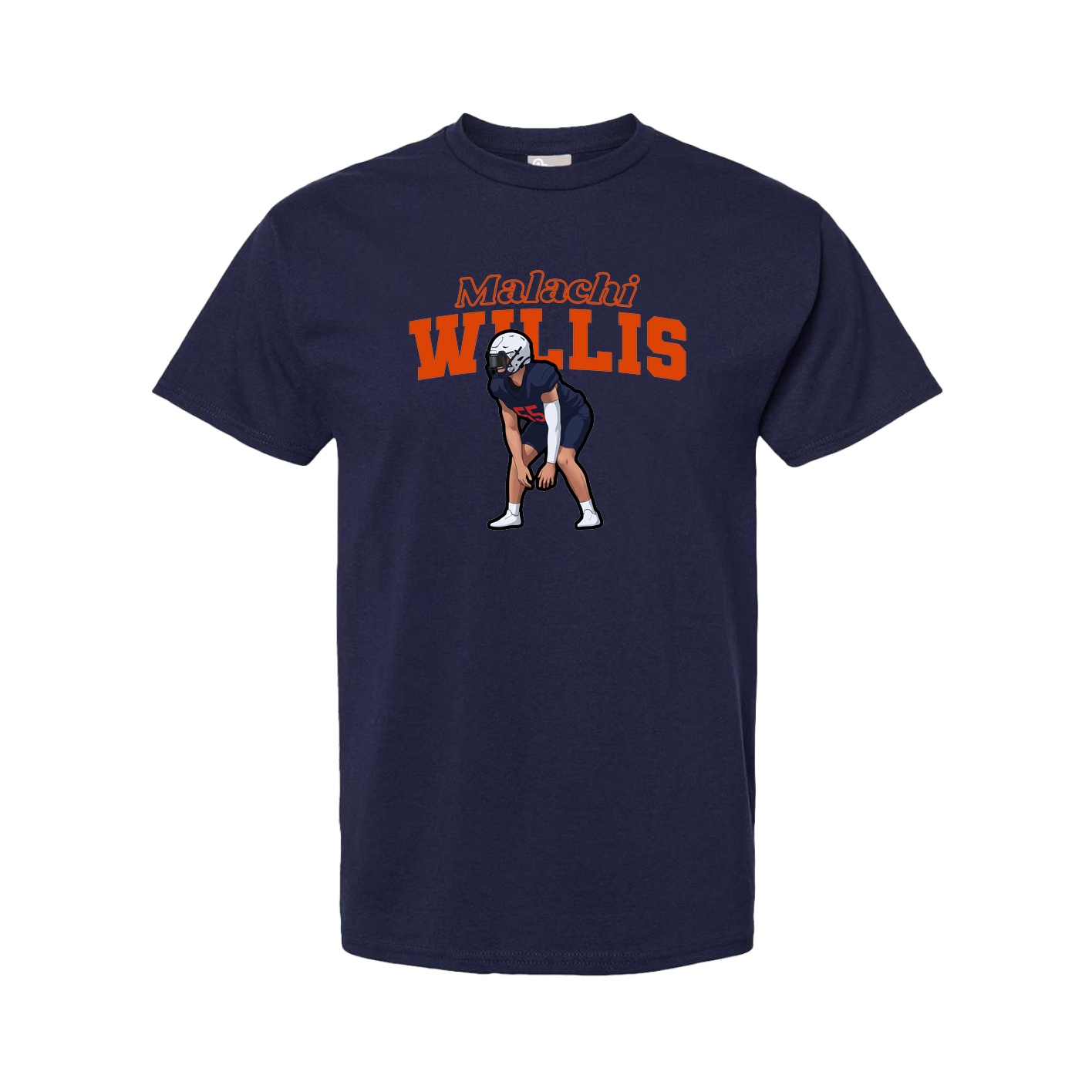 Youth Tee — Name Arch in Navy