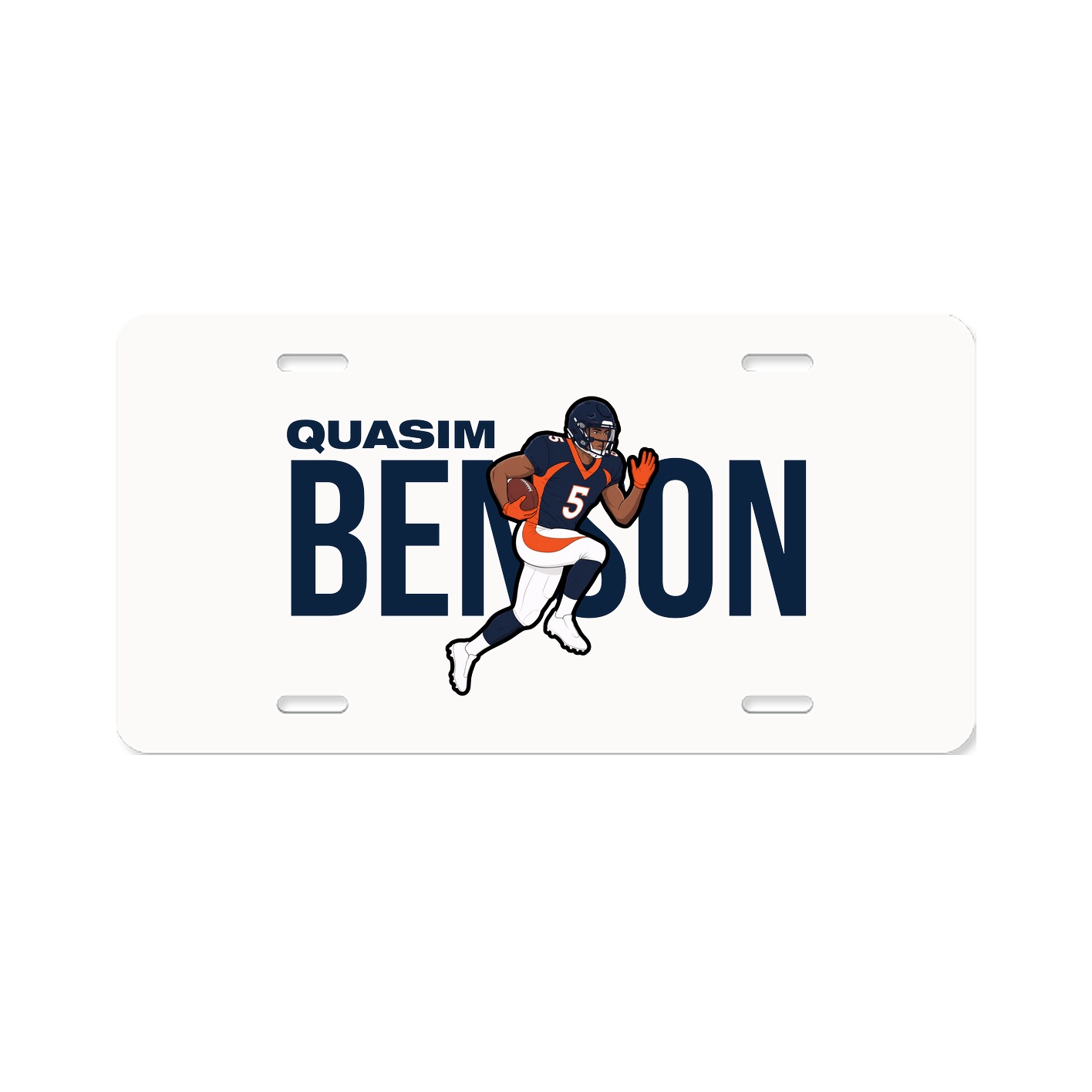 License Plate — Player Name in Classic