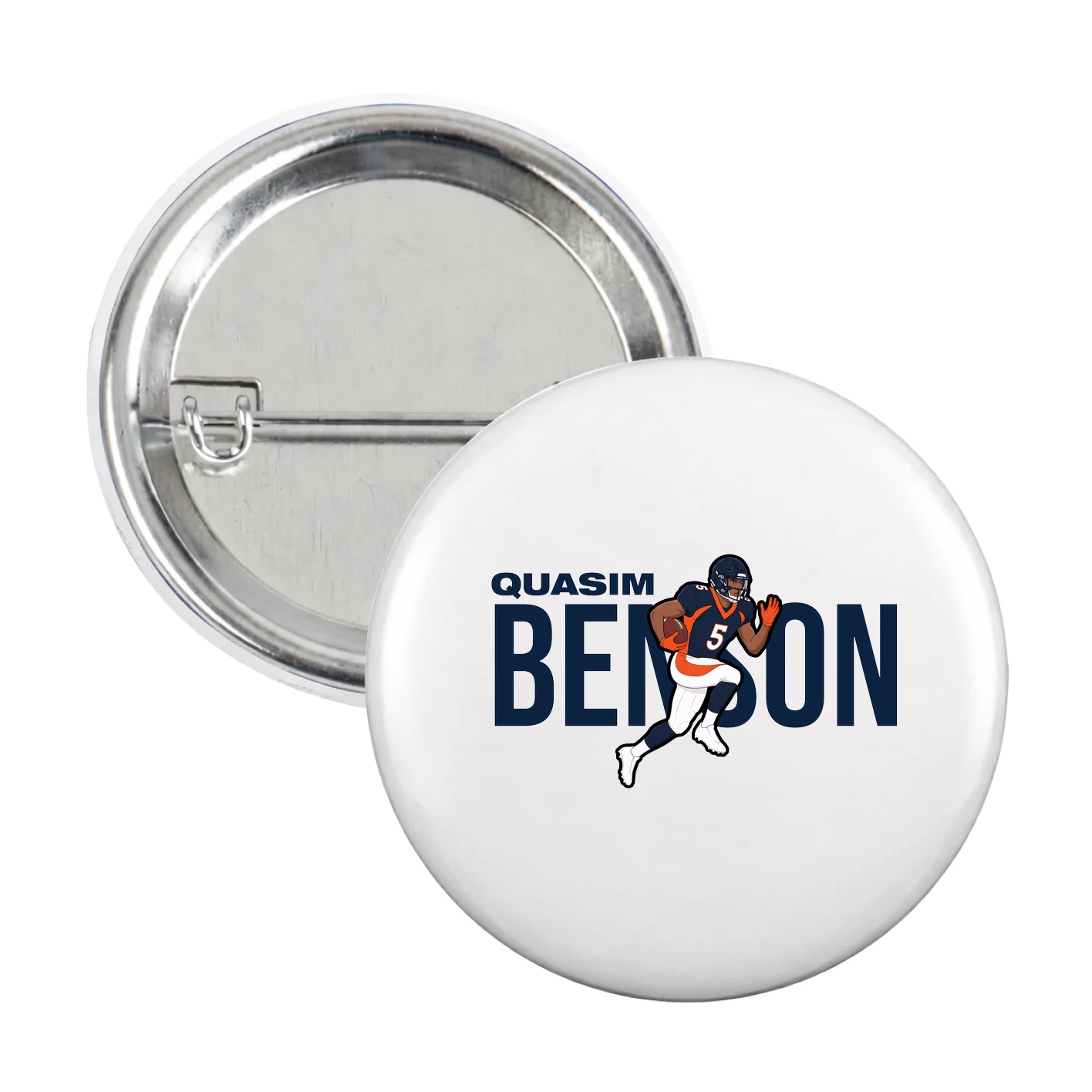 Game Day Button — Player Name in White