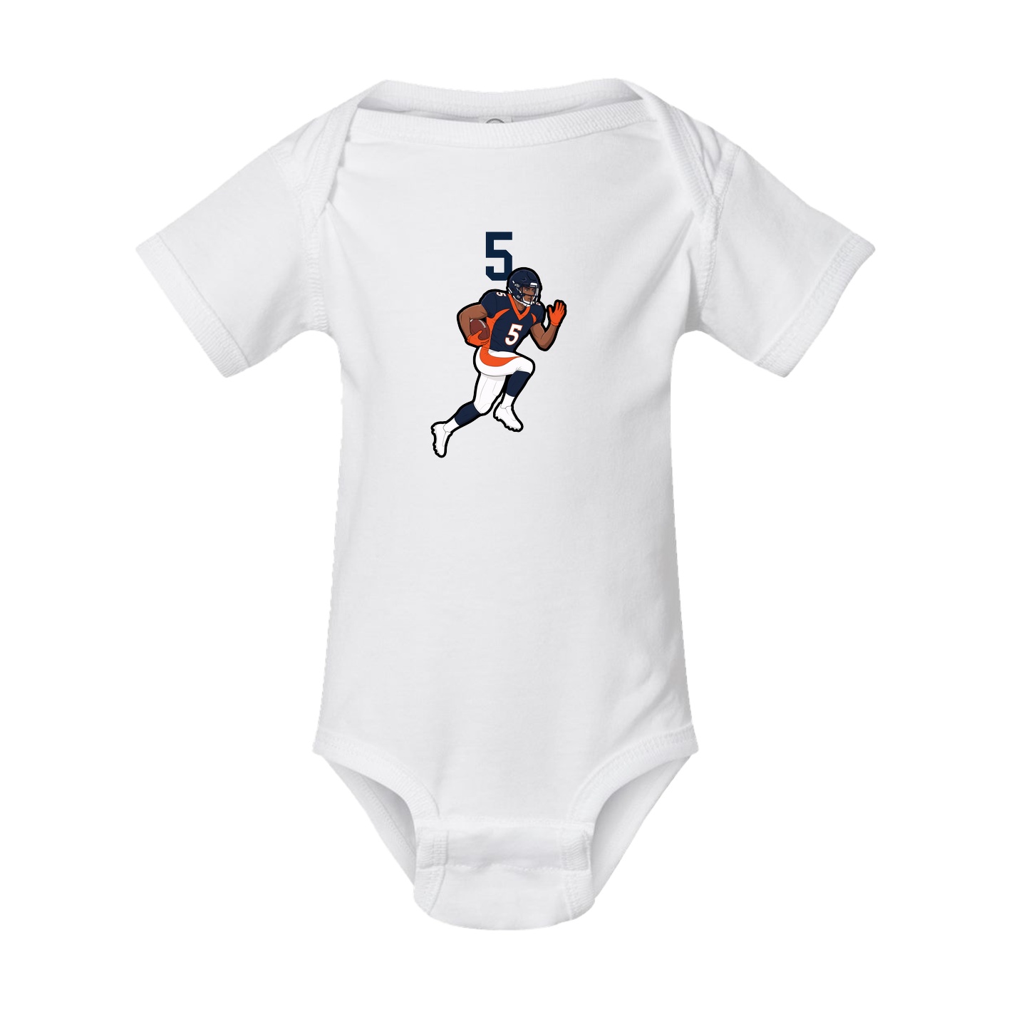 Baby Onesie — Number Top in White