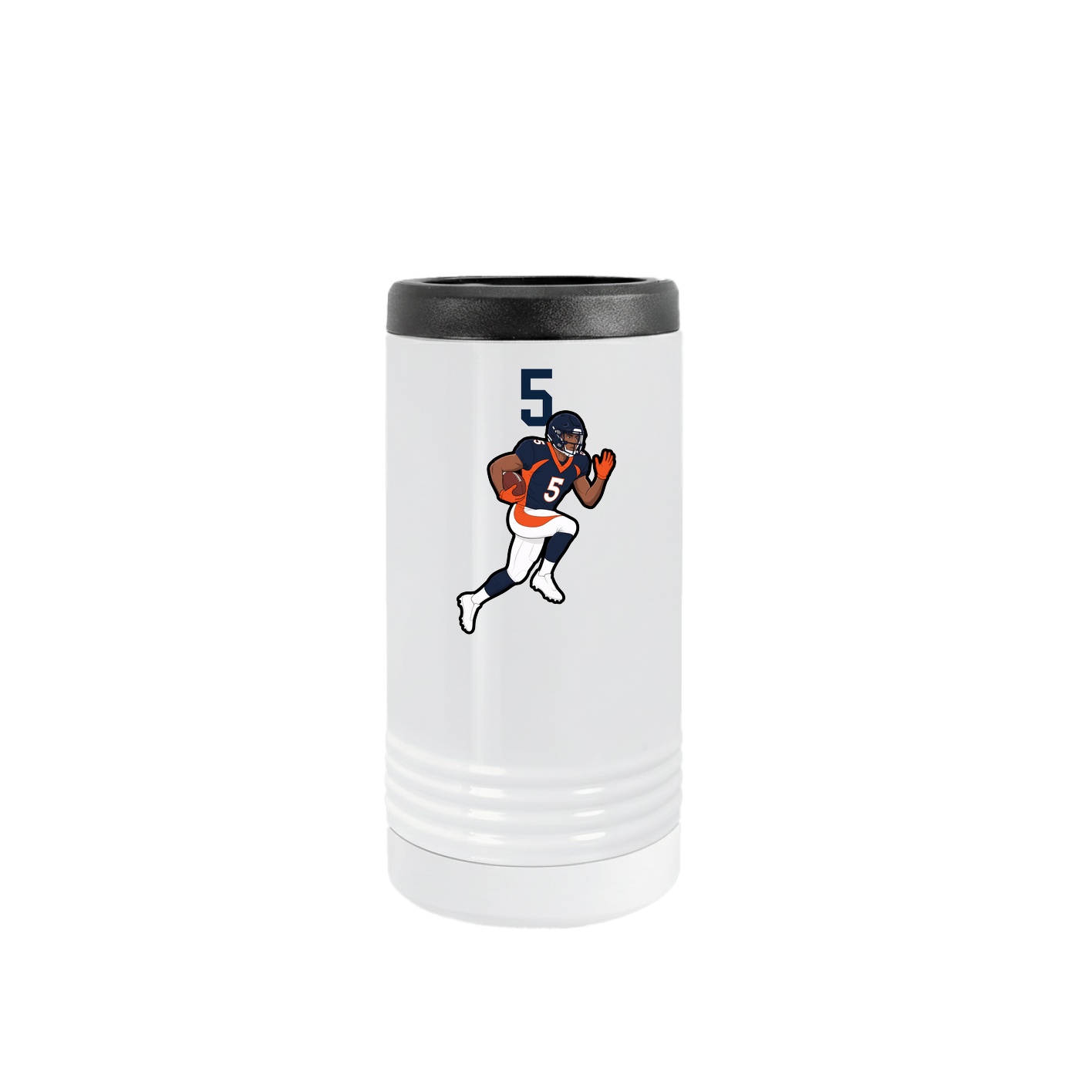 Slim Beverage Holder — Number Top in White