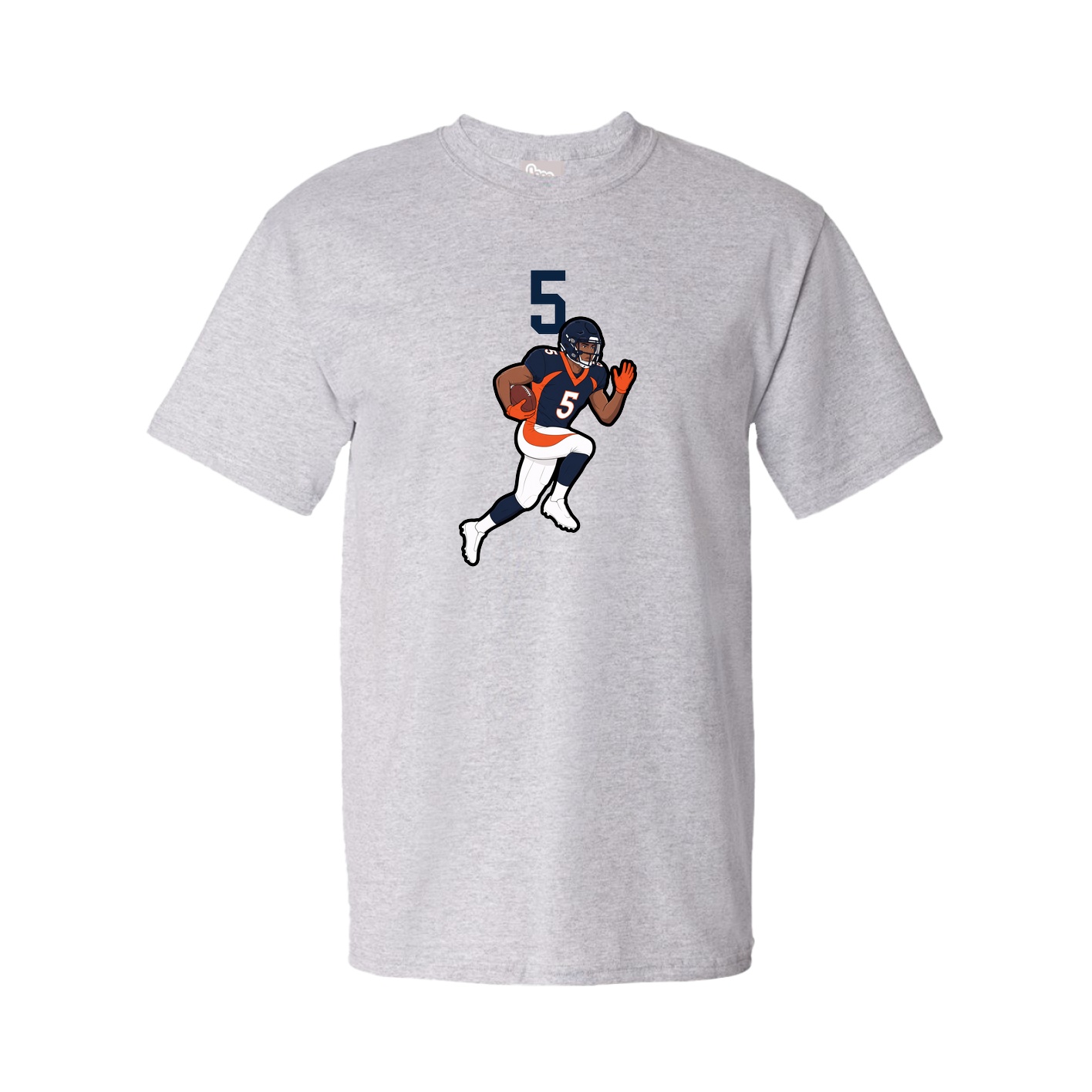 Youth Tee — Number Top in Grey
