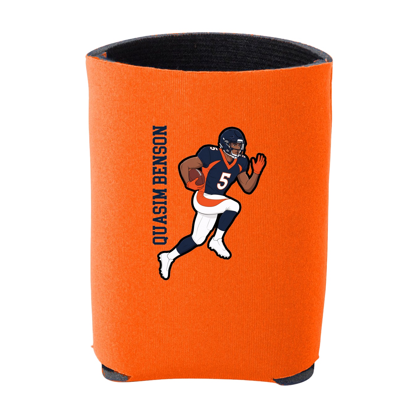 Can Holder — Name Vertical in Orange