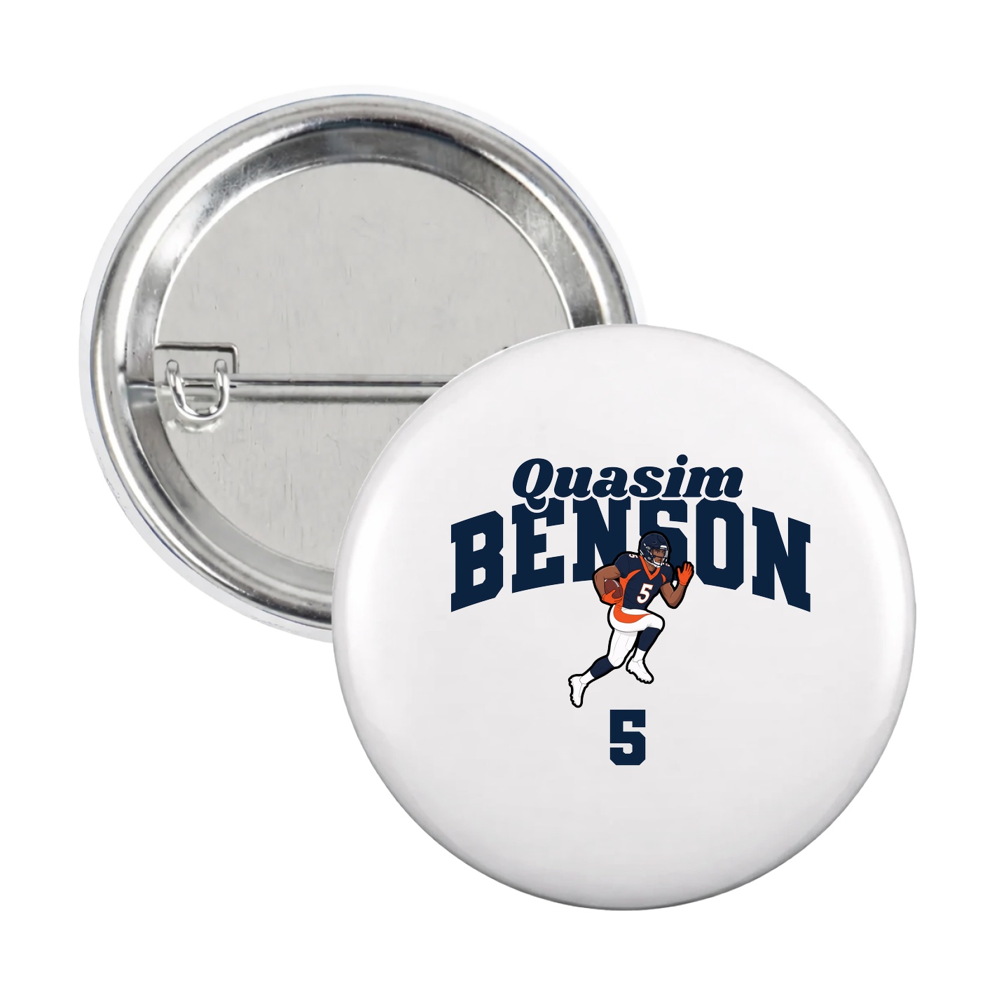 Game Day Button — Signature Arch in White