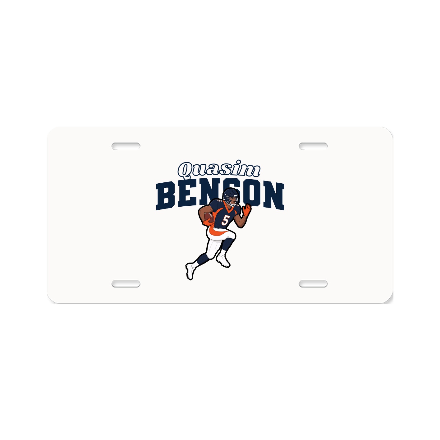 License Plate — Name Arch in Classic