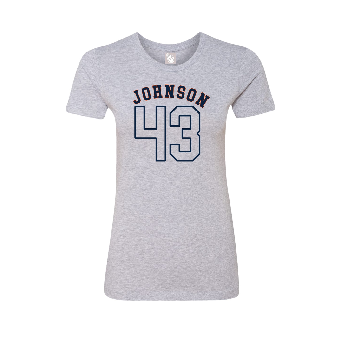 Fitted Women's Tee — Shirsey Arch in Grey