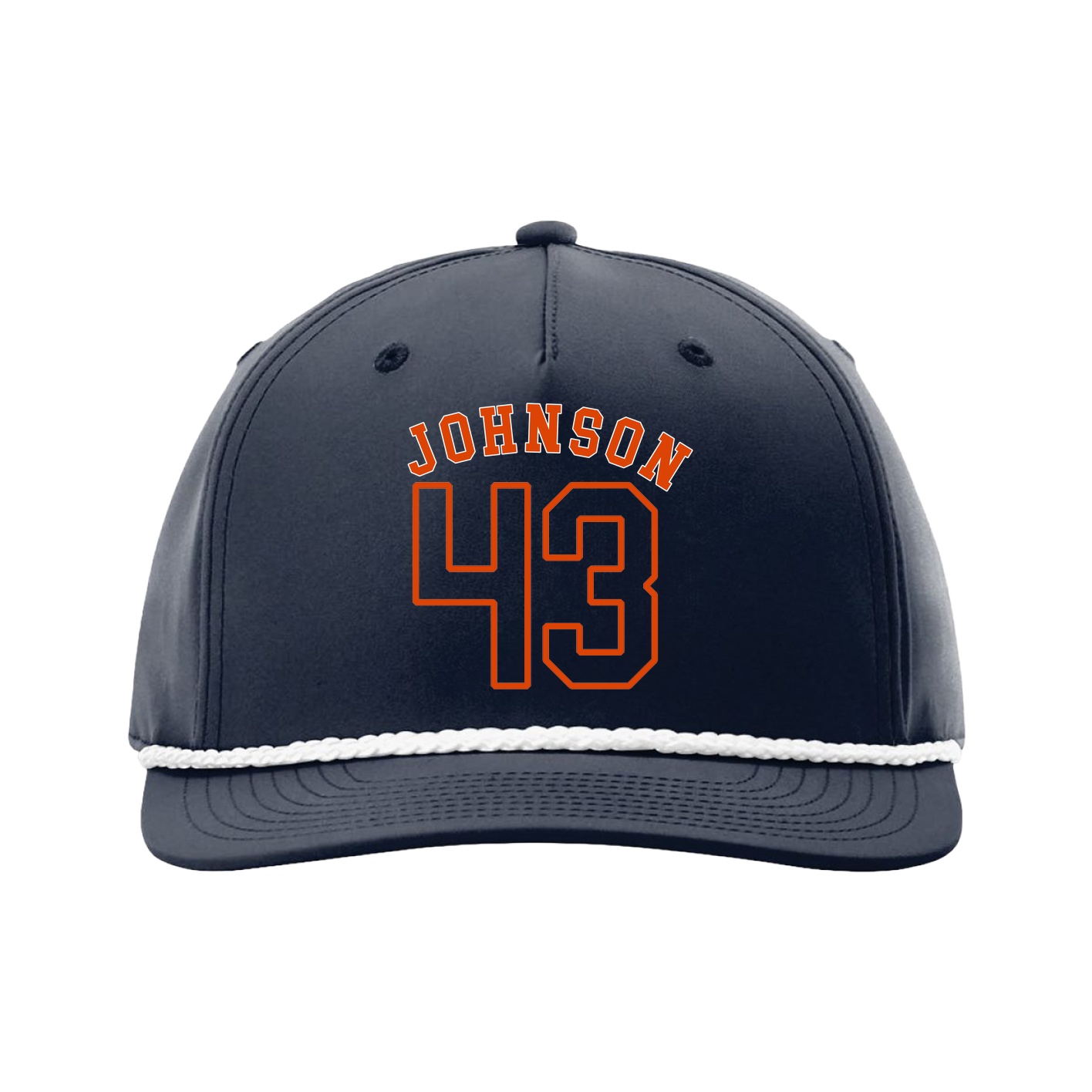 Five-Panel Classic Rope Cap — Shirsey Arch in Navy