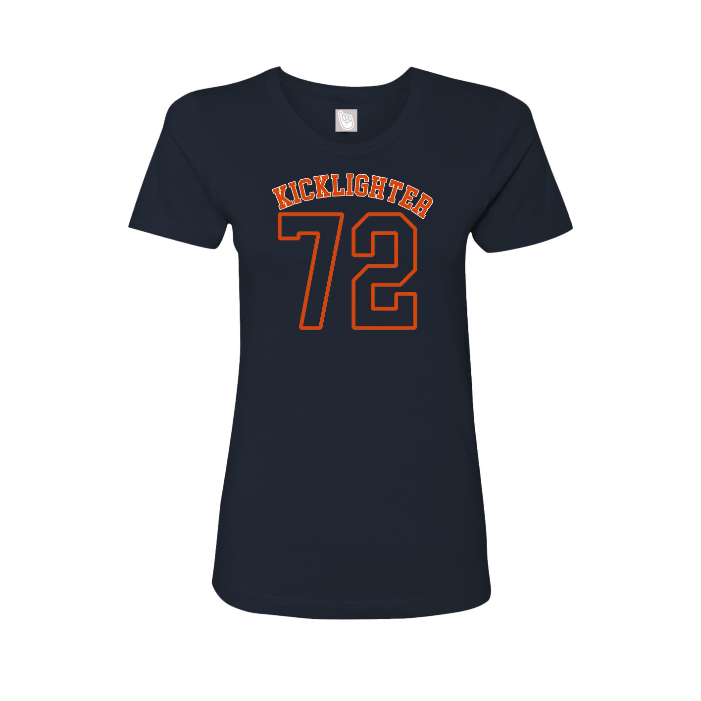 Fitted Women's Tee — Shirsey Arch in Navy